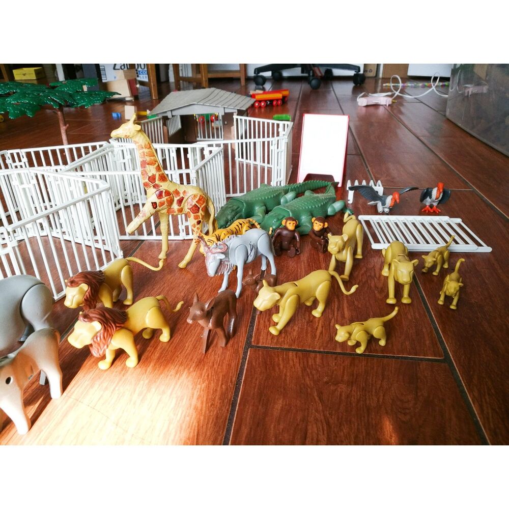 VINTAGE PLAYMOBIL 3145 zoo - ALL ANIMALS - NOT COMPLETE